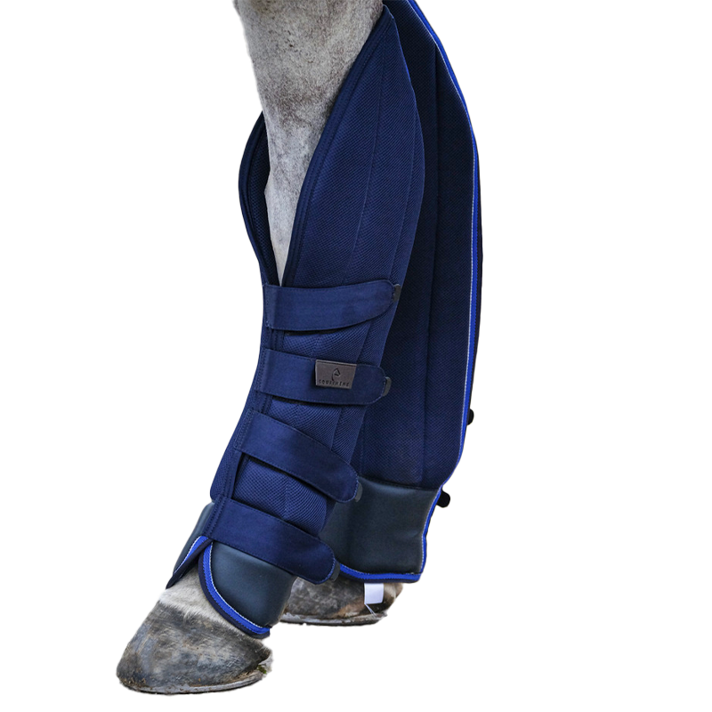 Equithème - Ghette da trasporto Classic Mesh blu navy | - Ohlala