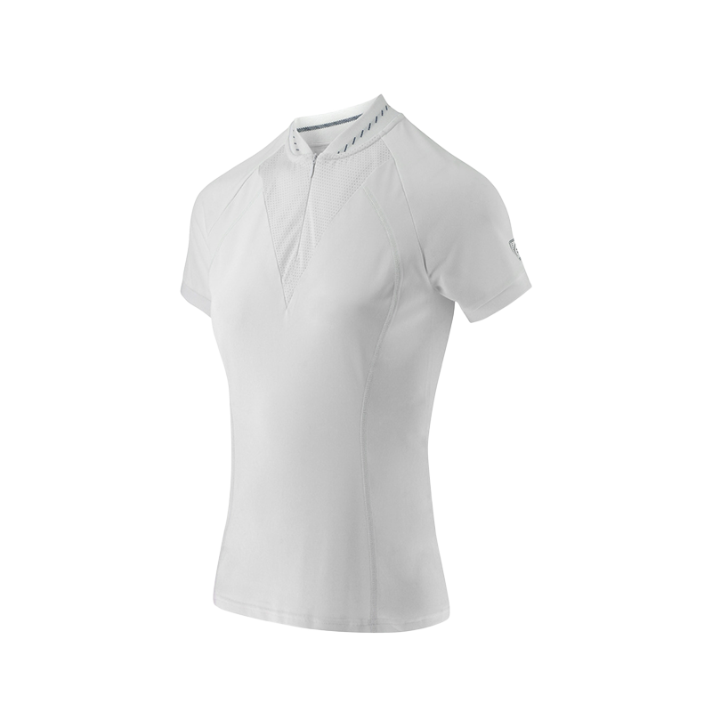 Equithème - Dames polo met korte mouwen Elodia wit | - Ohlala