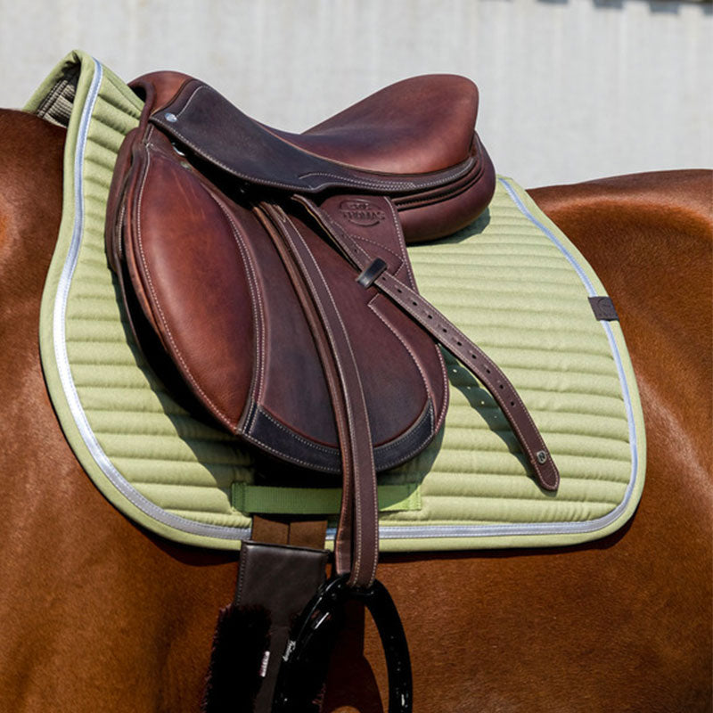 Equithème - Spring saddle pad light green | - Ohlala