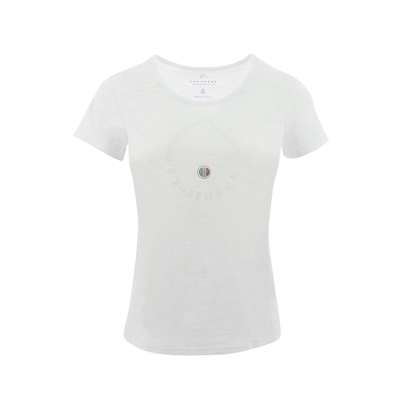 Equithème - Claire women's short-sleeve t-shirt white | - Ohlala