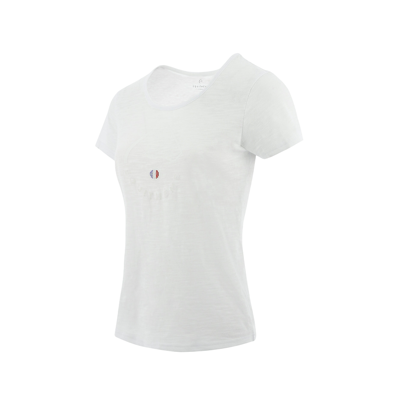 Equithème - Dames T-shirt korte mouwen Claire wit | - Ohlala