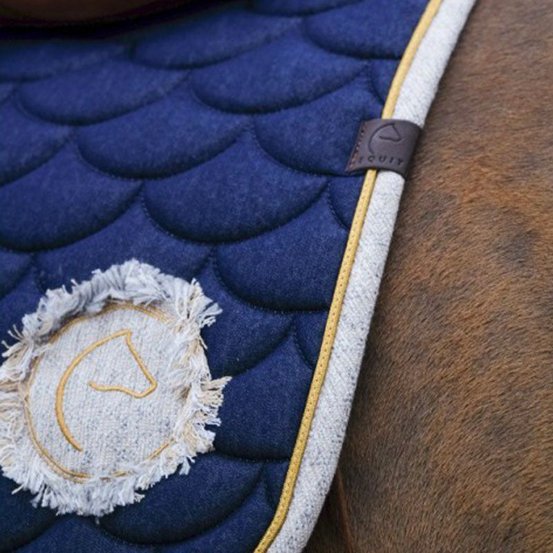 Equithème - Zadeldek Denim marineblauw | - Ohlala