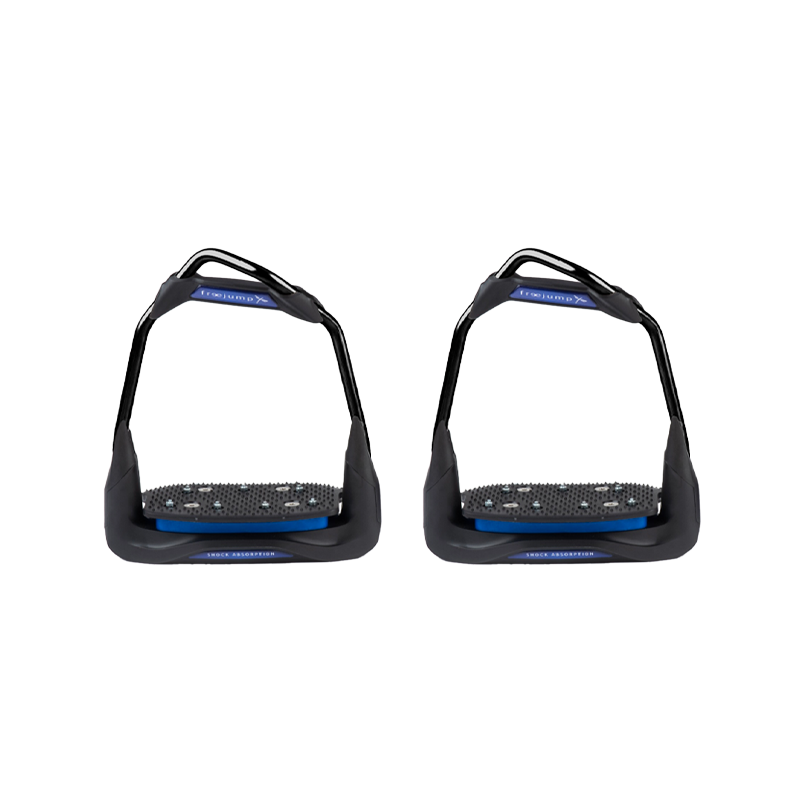 Freejump - Étriers Air's Full black plancher incliné / oeil orienté / marine | - Ohlala