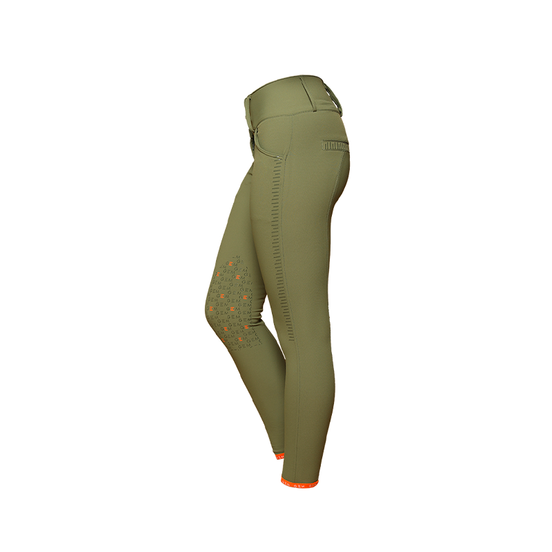 GEM - Damskie spodnie jeździeckie Dorado khaki | - Ohlala