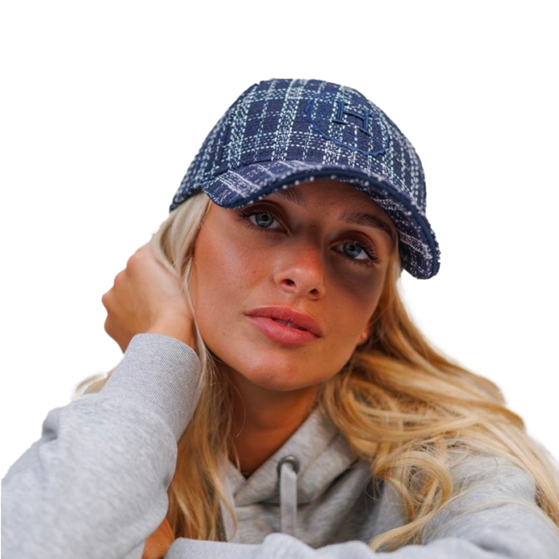 Harcour - Unisex czapka z daszkiem Ambassadeur softshell tweed granatowa | - Ohlala
