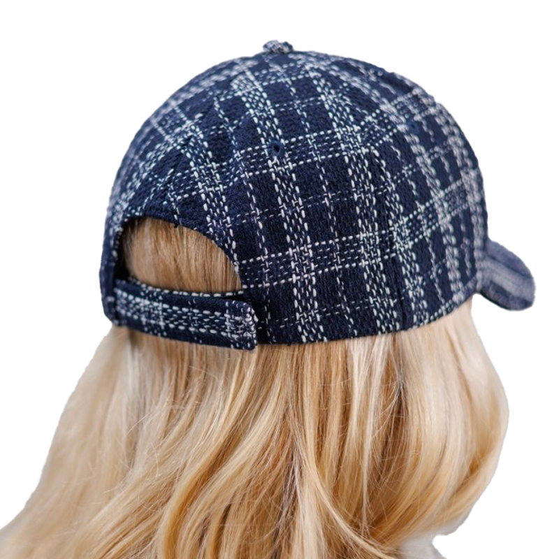 Harcour - Unisex czapka z daszkiem Ambassadeur softshell tweed granatowa | - Ohlala