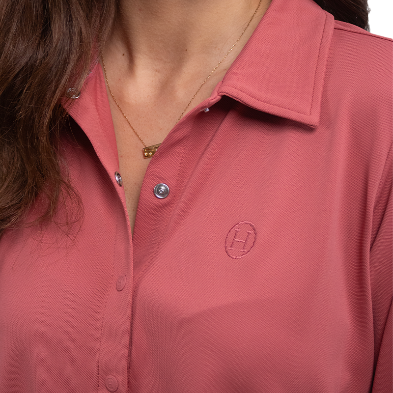 Harcour - Women's long sleeve shirt Sharly dusty rose | - Ohlala