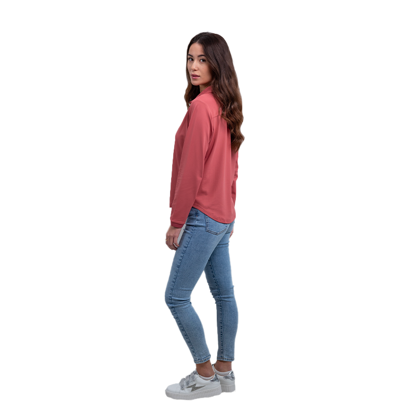 Harcour - Women's long-sleeve shirt Sharly dusty rose | - Ohlala