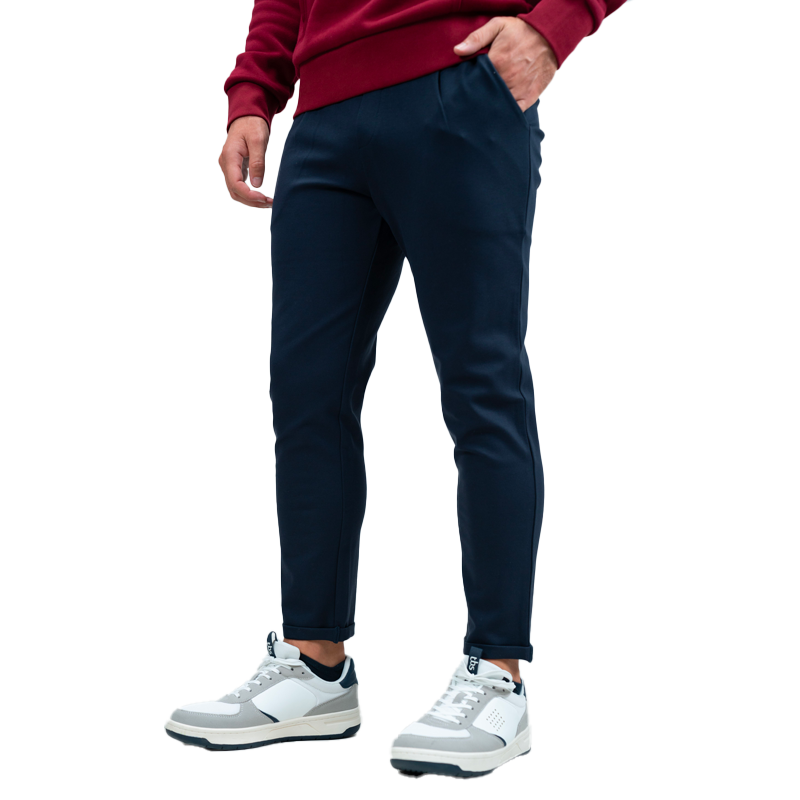 Harcour - Pantalón chino casual hombre Brado marino | - Ohlala
