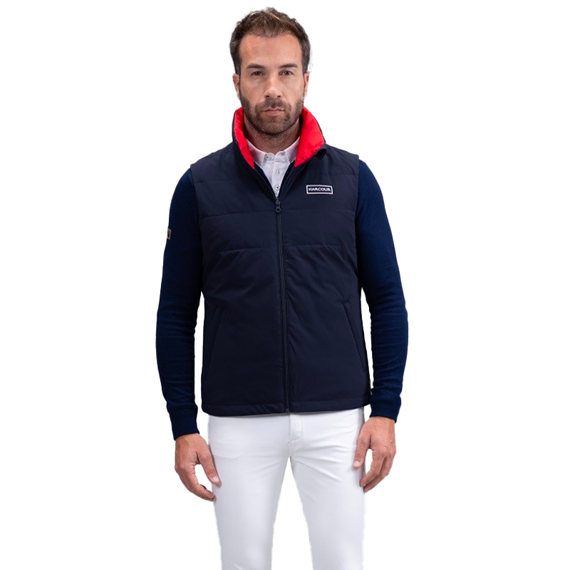 Harcour - Heren mouwloos vest Atome Rider France marine | - Ohlala