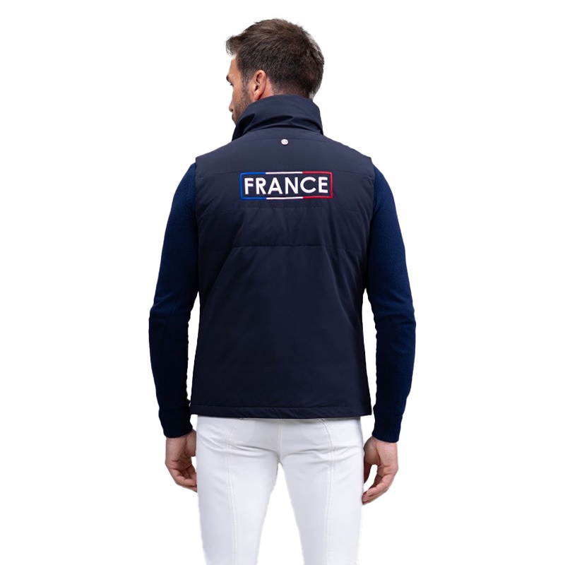 Harcour - Heren mouwloos vest Atome Rider France marine | - Ohlala