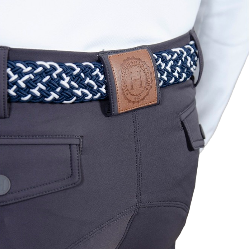 Harcour - Męskie spodnie jeździeckie fix system grip Costaso ciemnoszare | - Ohlala