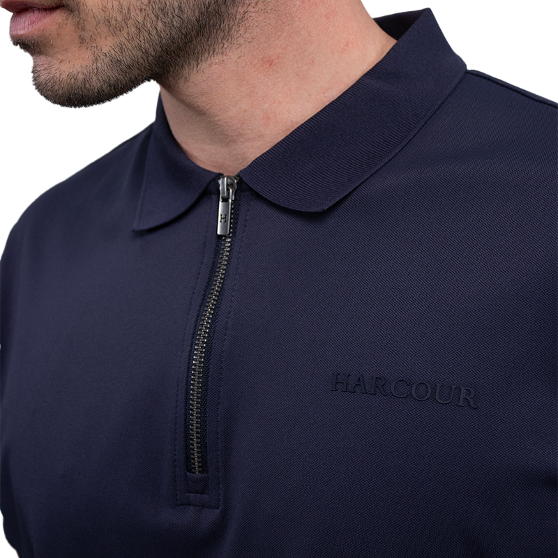 Harcour - Technische polo heren Pavo marine | - Ohlala