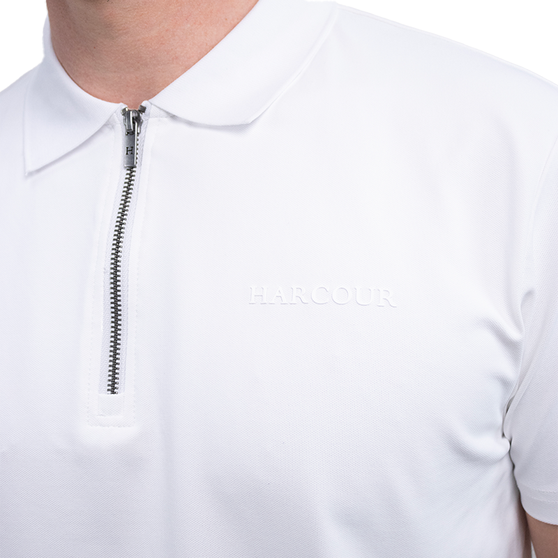 Harcour - Polo techniczne męskie Pavo białe | - Ohlala
