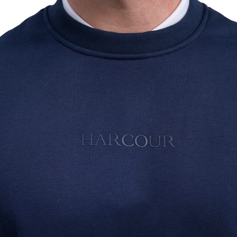 Harcour - メンズ長袖スウェット Shelton ネイビー | - Ohlala