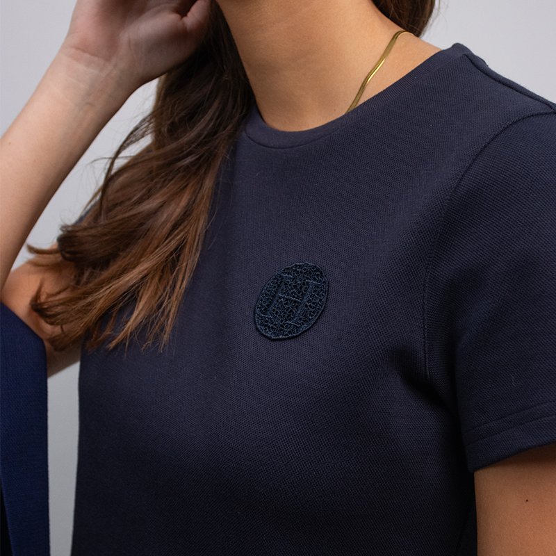 Harcour - Dames T-shirt korte mouwen Telma marine | - Ohlala