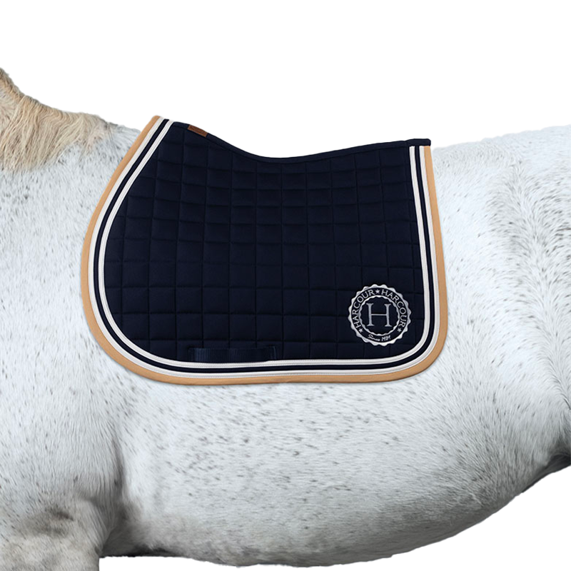 Harcour - Soft navy and sand saddle pad | - Ohlala