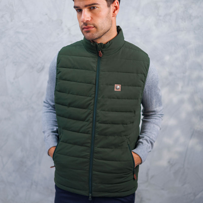 Harcour - Gilet senza maniche uomo Porto kaki | - Ohlala