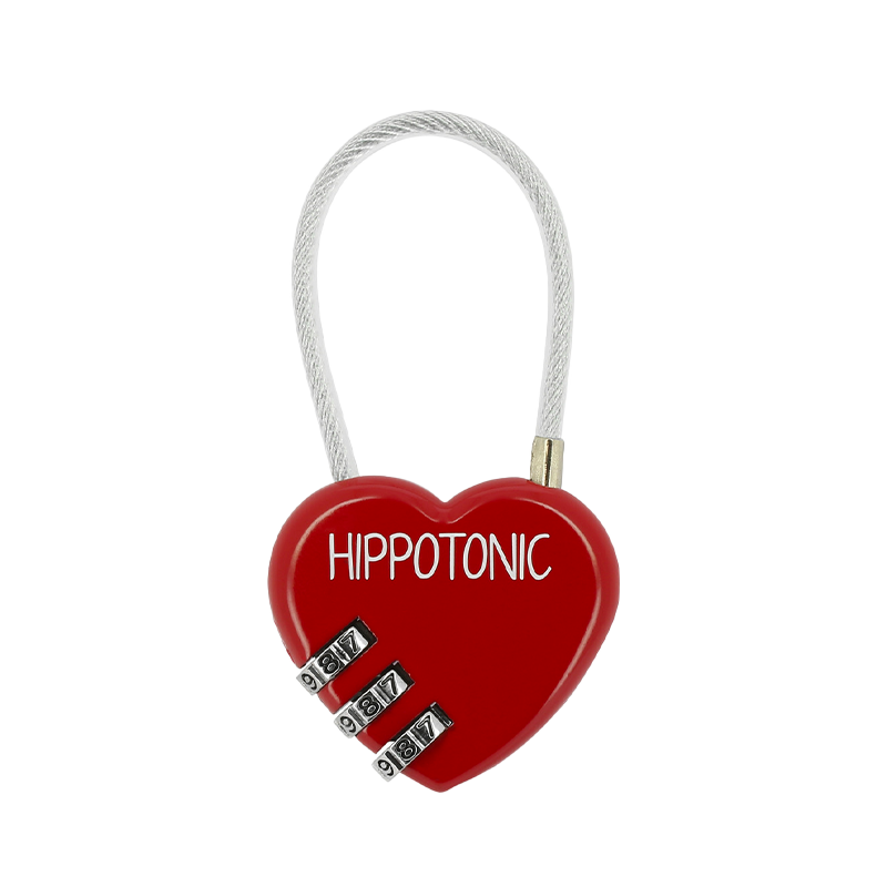 Hippotonic - Red heart padlock for grooming box | - Ohlala