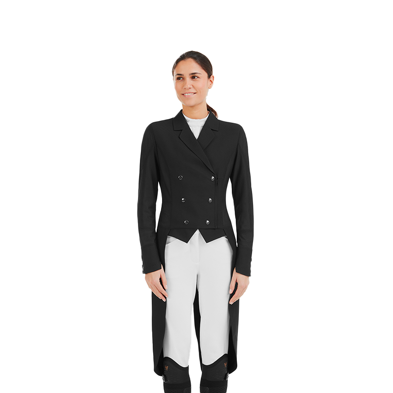Horse Pilot - Frac largo de dressage mujer Mesh negro | - Ohlala