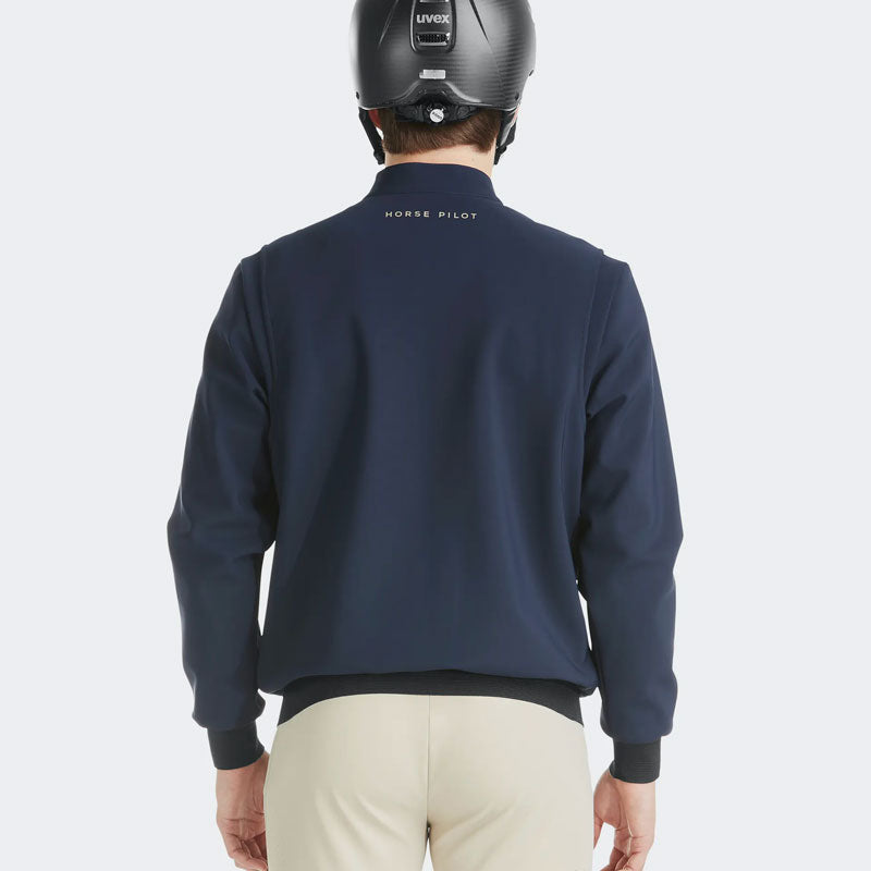 Horse Pilot - Chaqueta de manga larga para hombre Teddy marino | - Ohlala