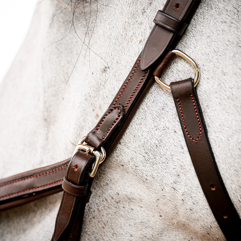 Horseware - Ogłowie Rambo Micklem 2 Competition z wodzami w kolorze havane | - Ohlala