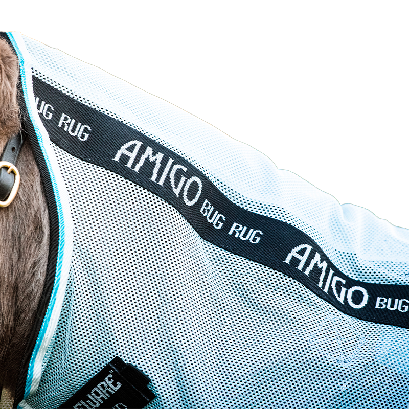 Horseware - Pony fly rug Amigo Petite Bug Rug azure/black/white | - Ohlala