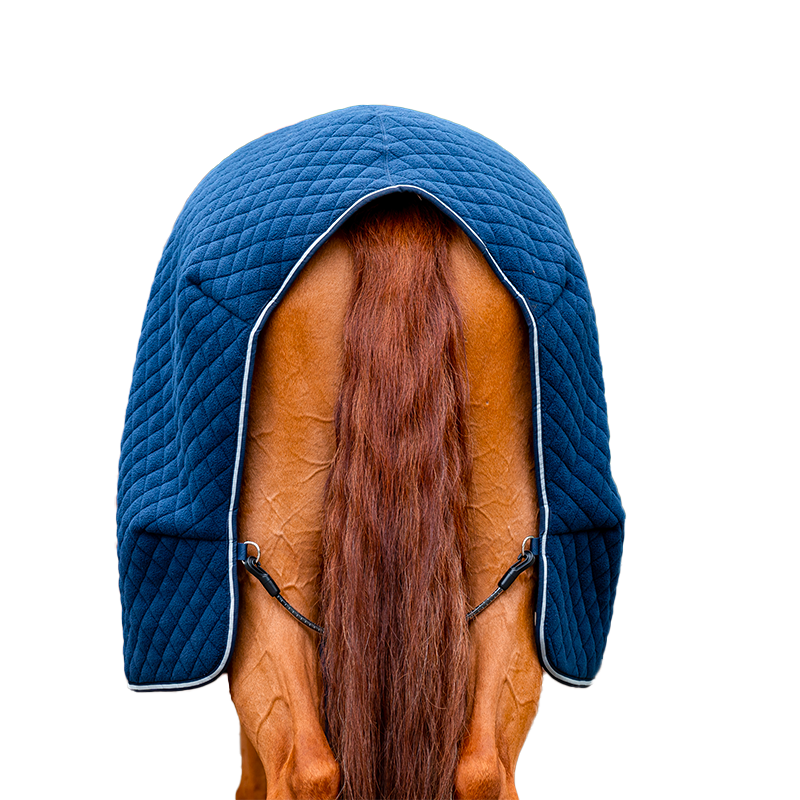 Horseware - Coperta asciugante Autumn Cooler blu marino/argento 100g | - Ohlala