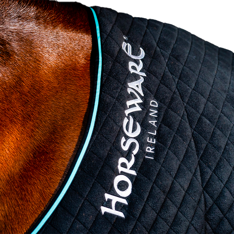 Horseware - Autumn Cooler Drying Rug black/ aqua/ silver 100g | - Ohlala