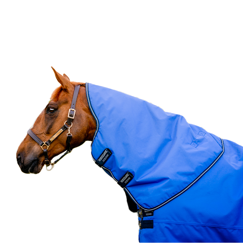 Horseware - アミーゴ ヒーロー リップストップ ブランケット用ネックカバー ブルー/ネイビー/グレー 0g | - Ohlala