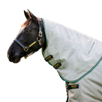 Horseware - Copricollo per coperta Rambo Duo grigio/ oro/ blu marino 100g | - Ohlala