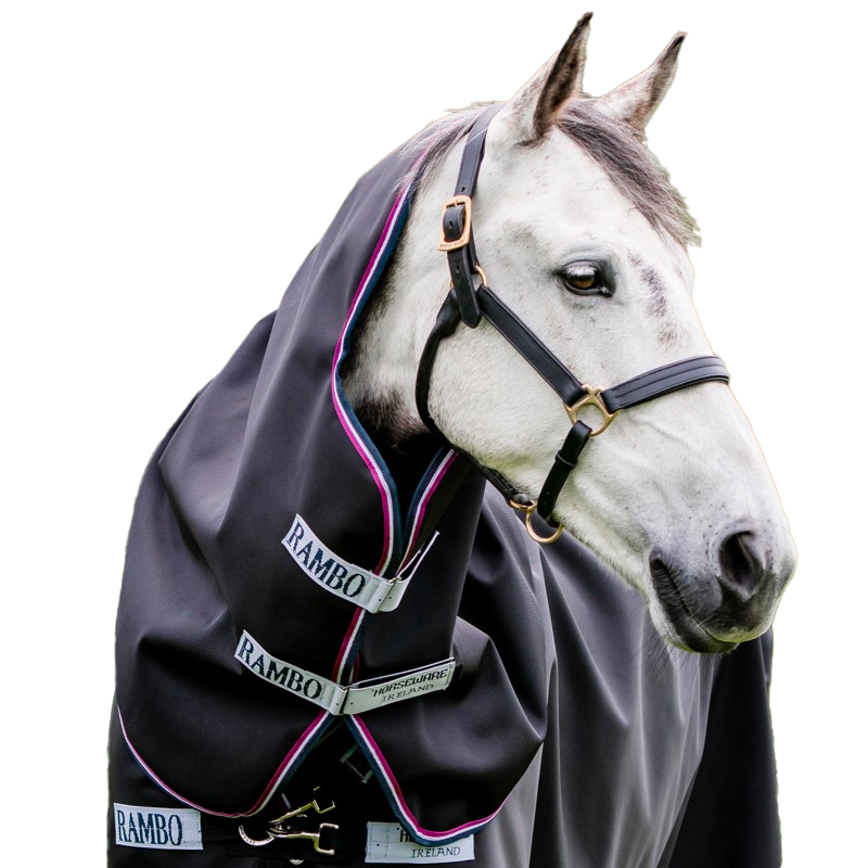 Horseware - Cuello para manta Rambo Supreme marino/ burdeos/ azul 150g | - Ohlala