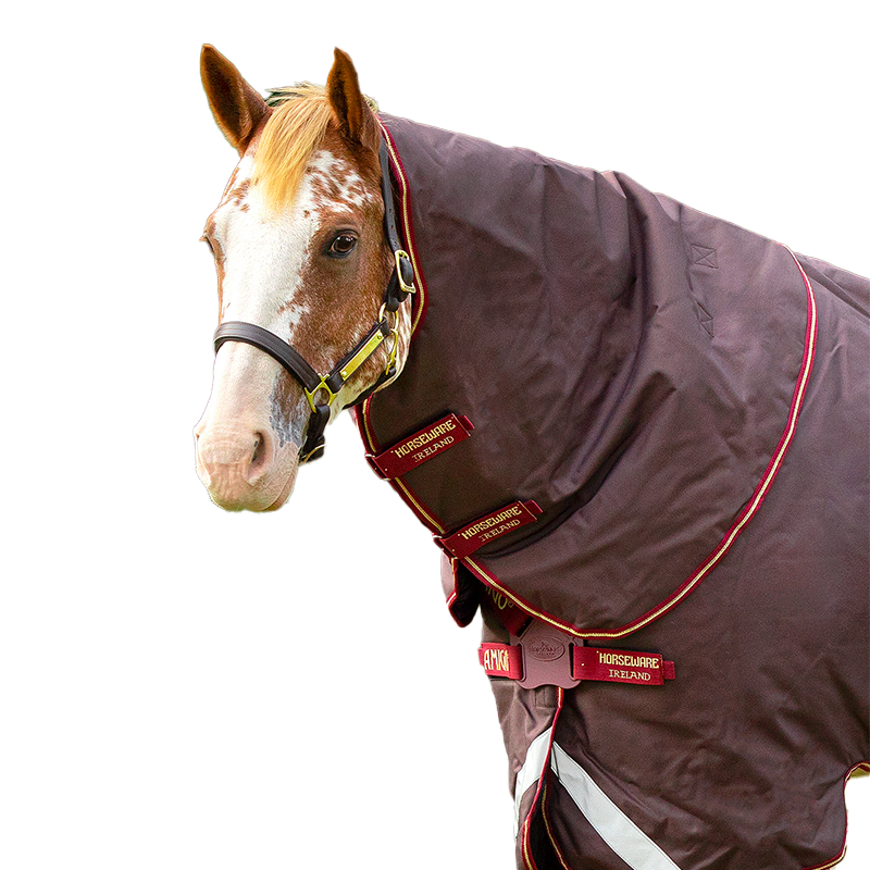 Horseware - Amigo Bravo 12 Original Neck Cover red/gold 150g | - Ohlala