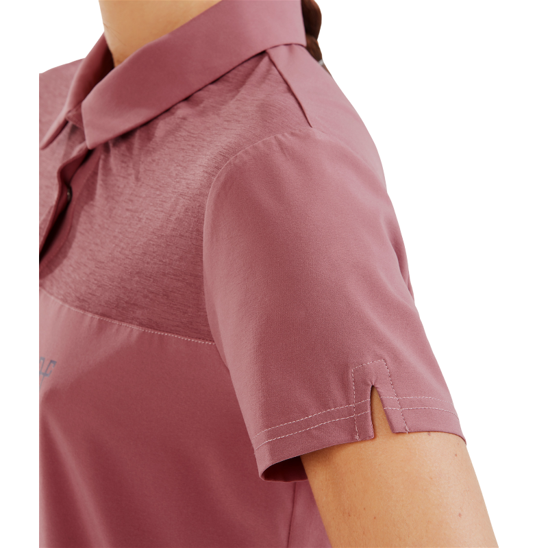 Horse Pilot - Damen Kurzarm-Polo Ariia dark pink | - Ohlala