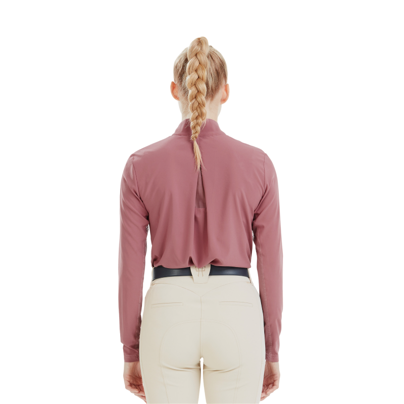 Horse Pilot - Camiseta de mujer manga larga Sunrise dark pink | - Ohlala