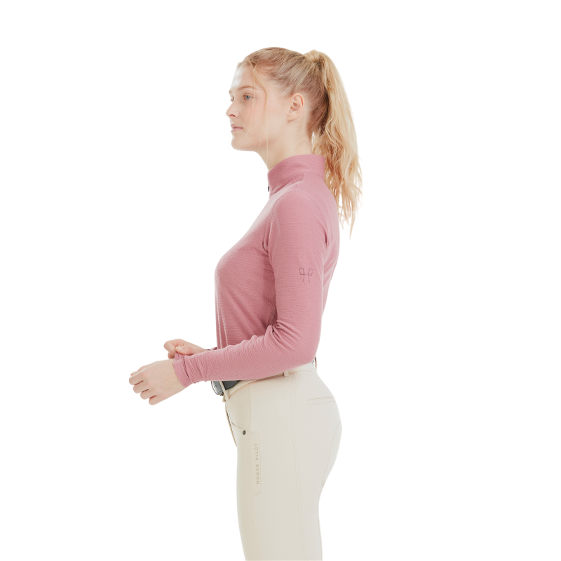 Horse Pilot - Baselayer femme manches longues Suntech mesa pink | - Ohlala