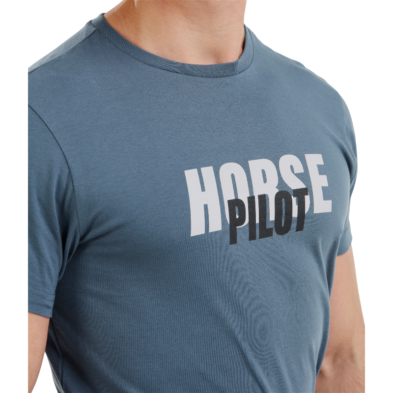 Horse Pilot - Herren Kurzarm-T-Shirt Team vintage indigo | - Ohlala