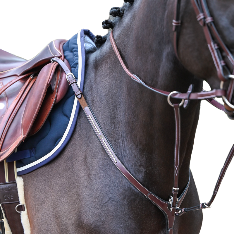 Jump'In - Jagdkragen und Martingalgabel Premium Clincher Havanna | - Ohlala