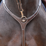 Jump'In - Premium Clincher Jagdhalsring und Martingalgabel Haselnuss | - Ohlala
