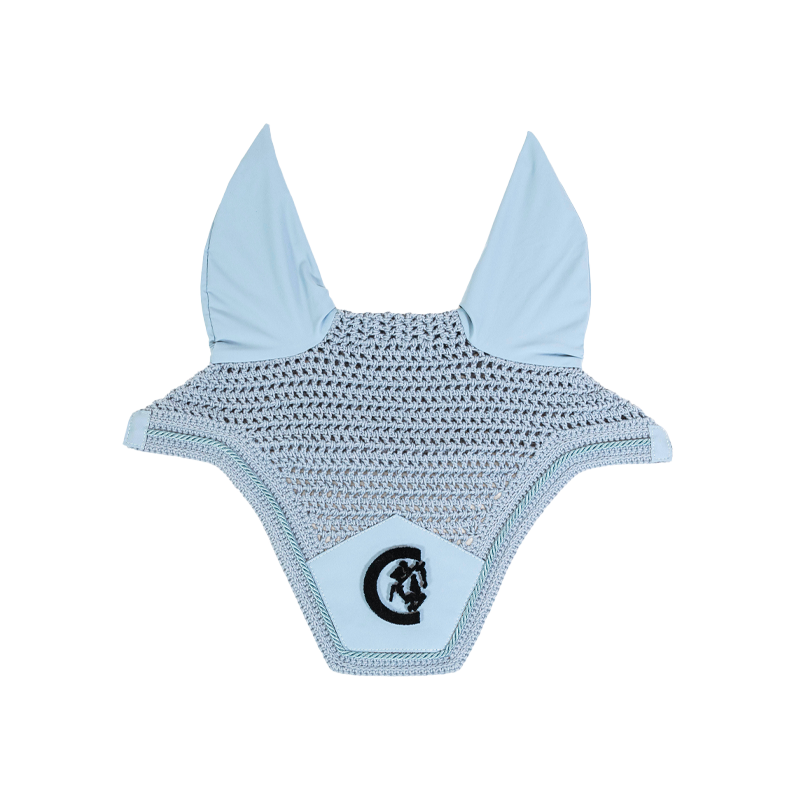 Kentucky Horsewear - Czapka na uszy Wellington 3D logo niebieska | - Ohlala