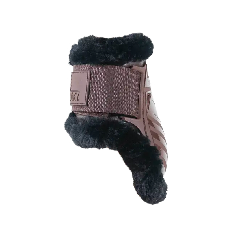 Kentucky Horsewear - Protezioni per nodelli puledri in montone vegano marrone montone nero | - Ohlala