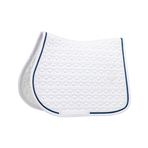 Kentucky Horsewear - Tapis de selle Glitter Rope blanc et marine | - Ohlala