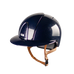 KEP - Cromo 2.0 Diamond blue polo riding helmet beige chin strap | - Ohlala