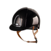 KEP - Casque d'équitation Cromo 2.0 Shine black visière standard jugulaire beige | - Ohlala