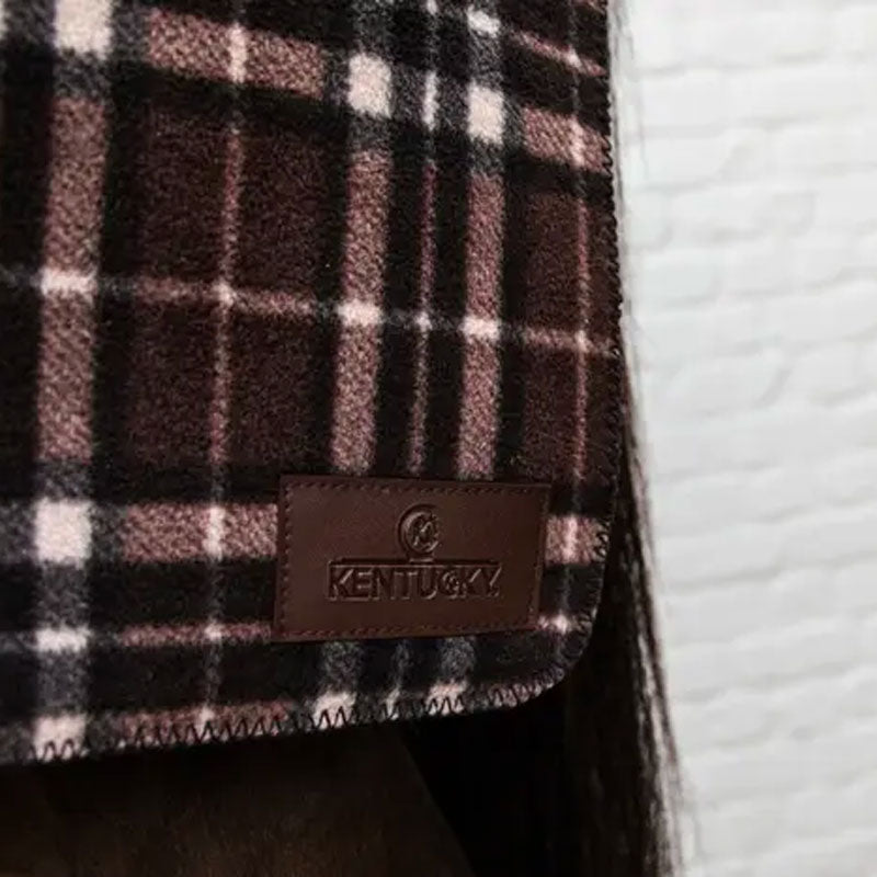 Kentucky Horsewear - Heavy square check cooler rug brown | - Ohlala