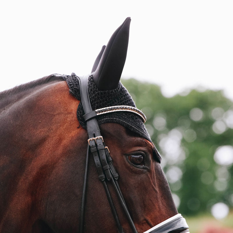 Kentucky Horsewear - Wellington Sparkling fly veil black | - Ohlala