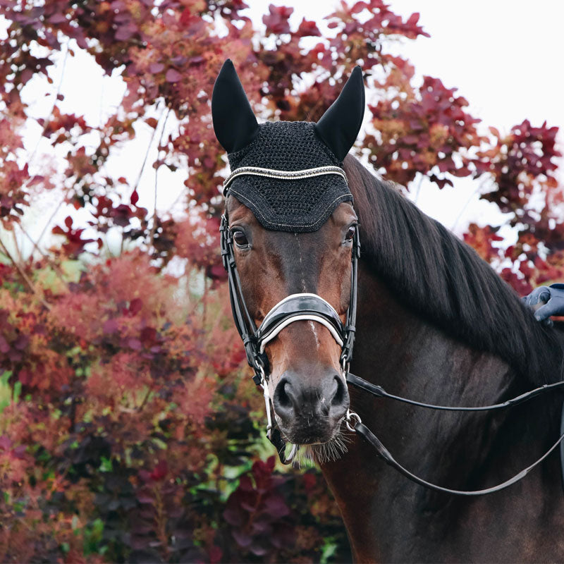 Kentucky Horsewear - Wellington Sparkling fly veil black | - Ohlala