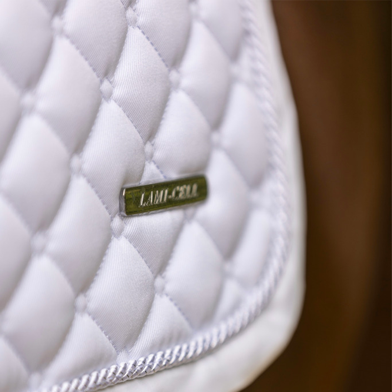 Lami-cell - Classique white saddle pad | - Ohlala