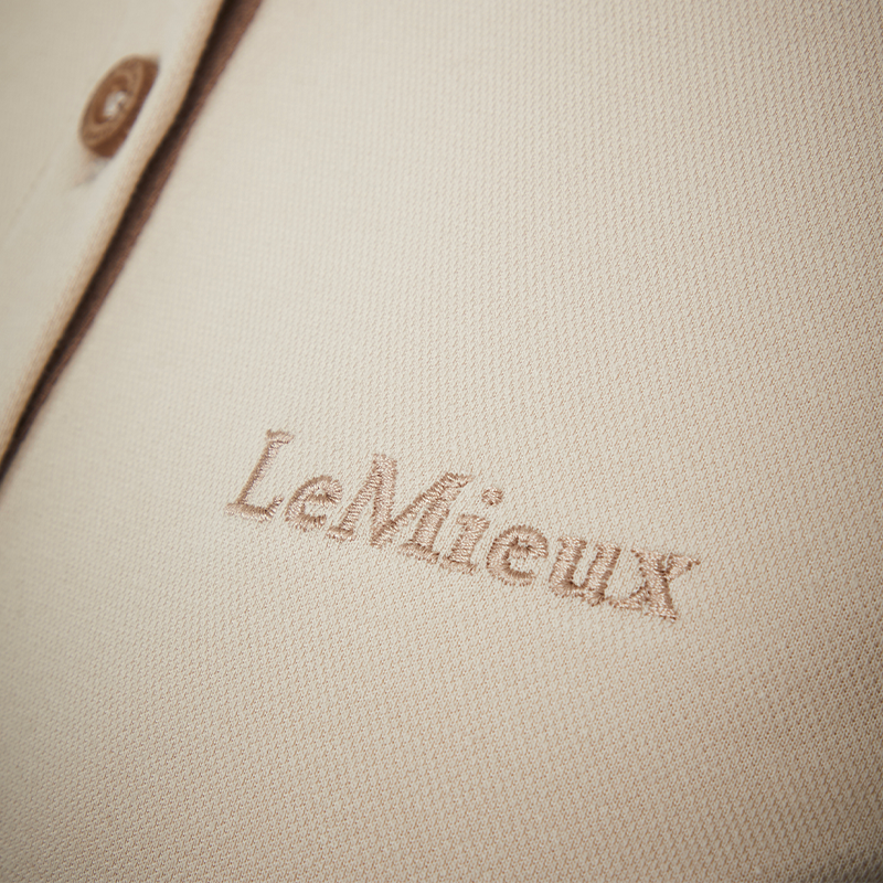 Lemieux - Polo z krótkim rękawem damskie Classic stone | - Ohlala