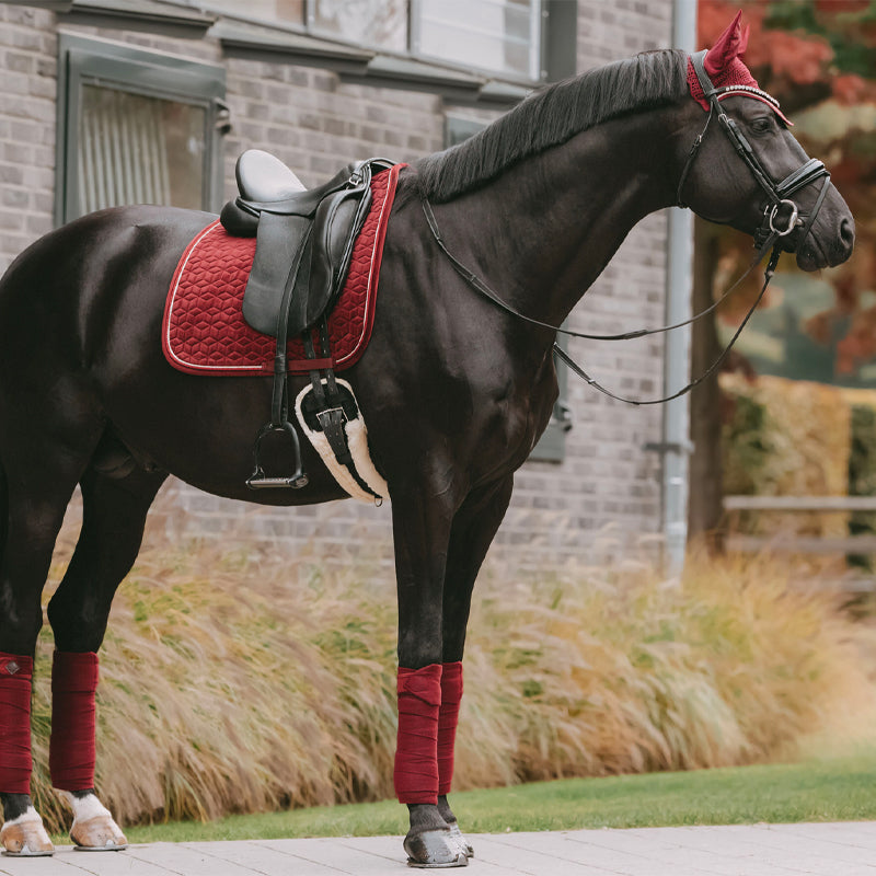 Kentucky Horsewear - Bonnet Wellington velvet burdeos | - Ohlala